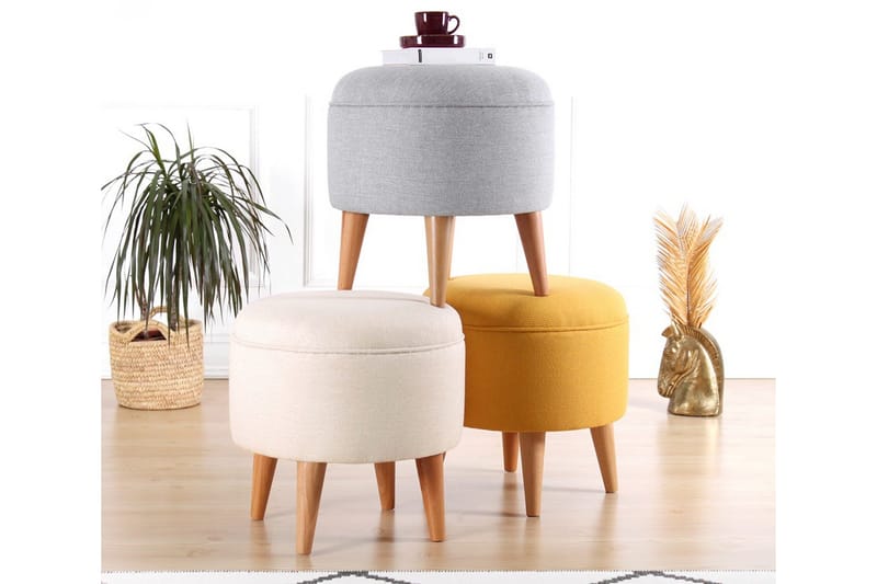 Anaro rahi pyöreä - Keltainen - Huonekalut - Tuoli & nojatuoli - Jakkara & jalkarahi - Säkkirahi