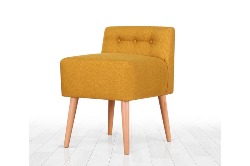 Anaro rahituoli 43 cm suorakaide - Keltainen - Huonekalut - Tuoli & nojatuoli - Jakkara & jalkarahi - Säkkirahi