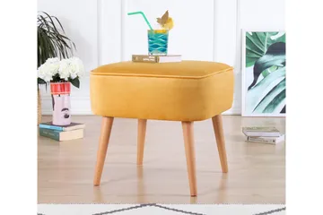 Anaro rahi 45 cm suorakaide - Keltainen - Huonekalut - Tuoli & nojatuoli - Jakkara & jalkarahi - Säkkirahi