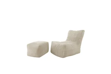 Afridi Istuinrahi Ulkokäyttöön 100 cm - Beige - Huonekalut - Tuoli & nojatuoli - Jakkara & jalkarahi - Säkkirahi