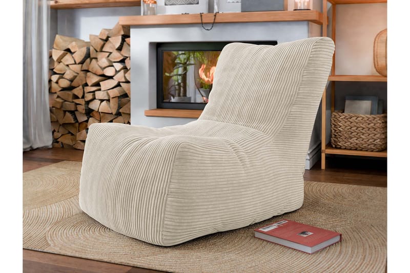 Afridi Istuinrahi Ulkokäyttöön 100 cm - Beige - Huonekalut - Tuoli & nojatuoli - Jakkara & jalkarahi - Säkkirahi