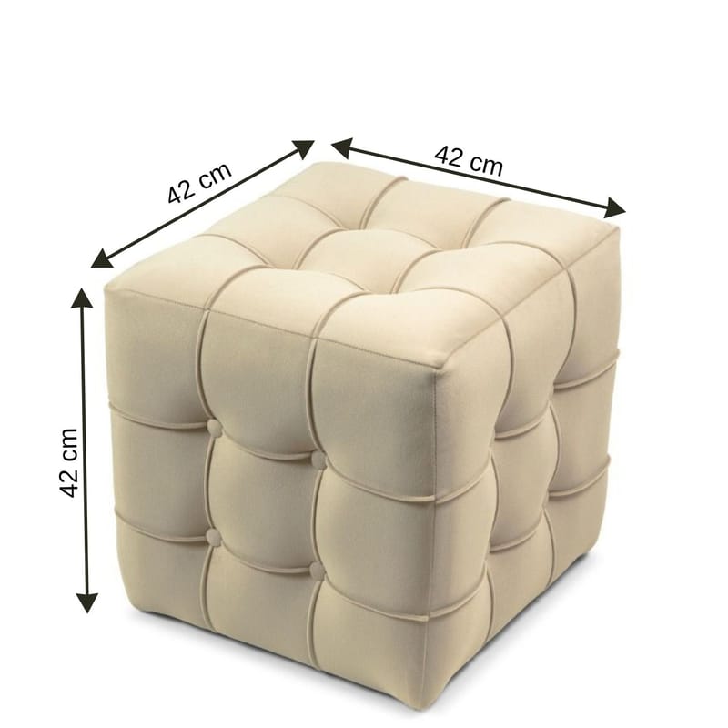 Ameias Istuinrahi 42 cm - Cream - Huonekalut - Tuoli & nojatuoli - Jakkara & jalkarahi - Säkkirahi