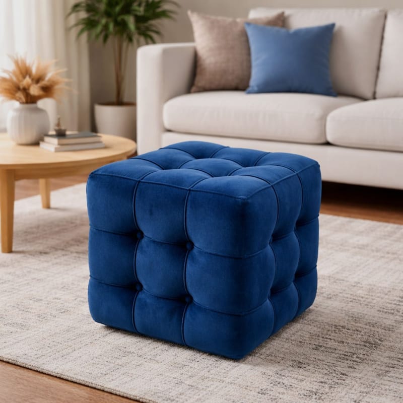 Ameias Istuinrahi 42 cm - Laivastonsininen - Huonekalut - Tuoli & nojatuoli - Jakkara & jalkarahi - Säkkirahi