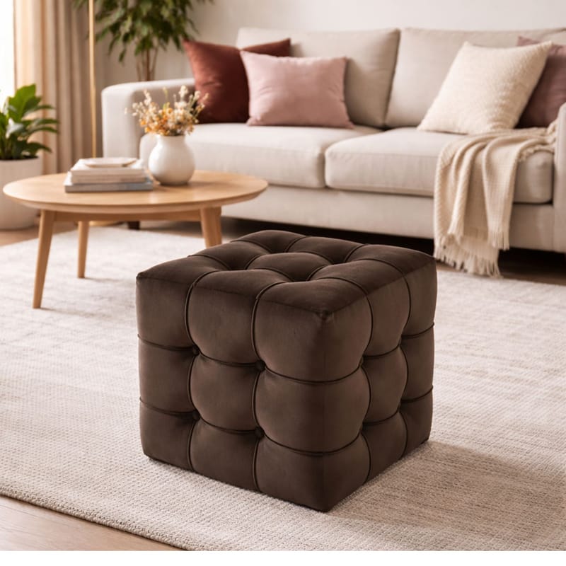 Ameias Istuinrahi 42 cm - Ruskea - Huonekalut - Tuoli & nojatuoli - Jakkara & jalkarahi - Säkkirahi