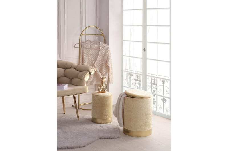 Angola Istuintyyny - Beige - Huonekalut - Tuoli & nojatuoli - Jakkara & jalkarahi - Säkkirahi