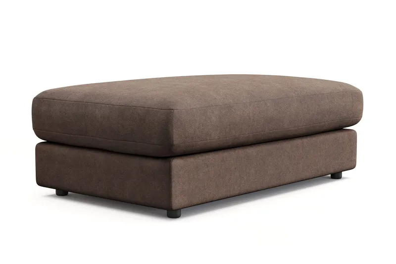 Arken Lyx Suorakulmainen Rahi Kankaasta - Ruskea - Huonekalut - Tuoli & nojatuoli - Jakkara & jalkarahi - Rahi