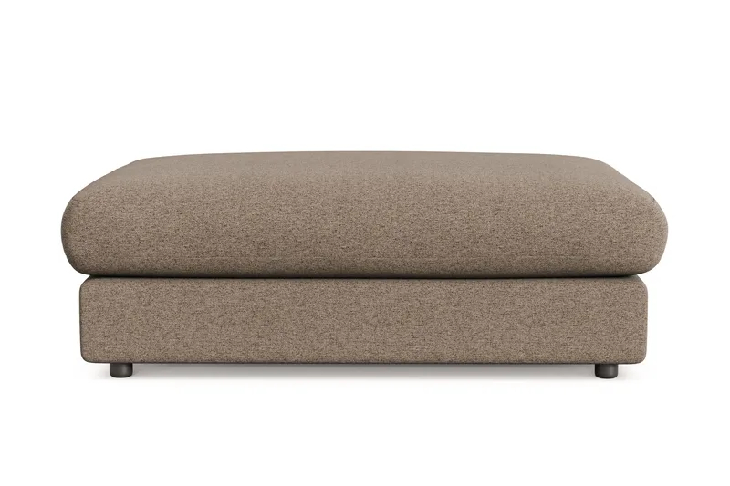 Arken Lyx Suorakulmainen Rahi Kankaasta - Ruskea - Huonekalut - Tuoli & nojatuoli - Jakkara & jalkarahi - Rahi