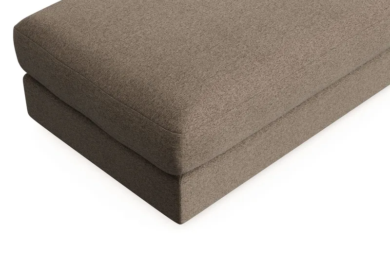 Arken Lyx Suorakulmainen Rahi Kankaasta - Ruskea - Huonekalut - Tuoli & nojatuoli - Jakkara & jalkarahi - Rahi