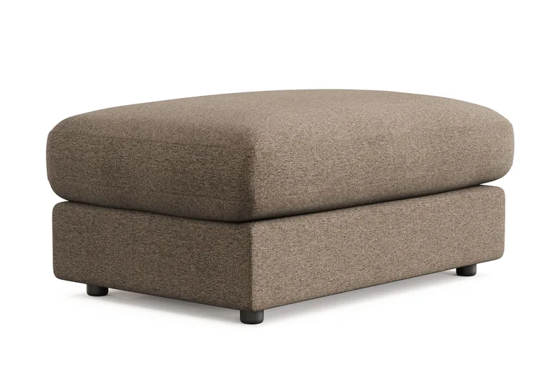 Arken Lyx Suorakulmainen Rahi Kankaasta - Ruskea - Huonekalut - Tuoli & nojatuoli - Jakkara & jalkarahi - Rahi