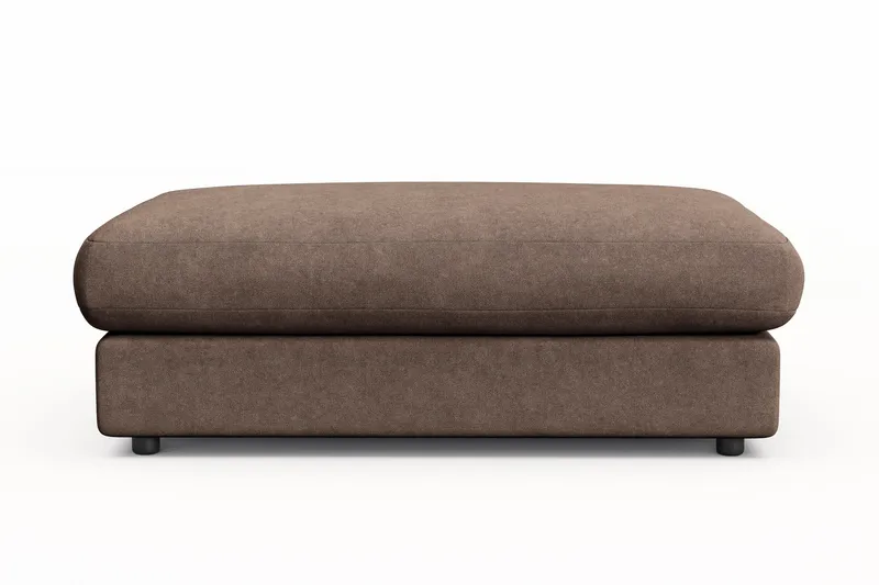Arken Lyx Suorakulmainen Rahi Kankaasta - Ruskea - Huonekalut - Tuoli & nojatuoli - Jakkara & jalkarahi - Rahi