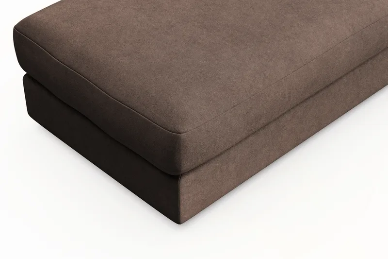 Arken Lyx Suorakulmainen Rahi Kankaasta - Ruskea - Huonekalut - Tuoli & nojatuoli - Jakkara & jalkarahi - Rahi