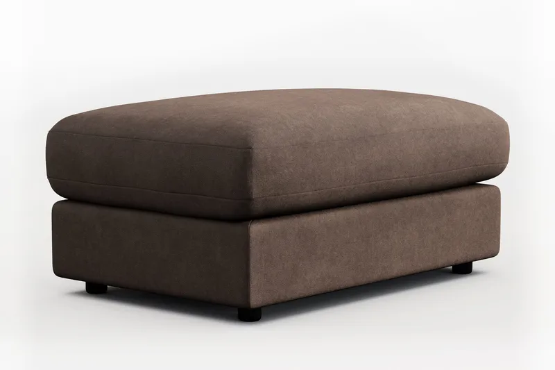 Arken Lyx Suorakulmainen Rahi Kankaasta - Ruskea - Huonekalut - Tuoli & nojatuoli - Jakkara & jalkarahi - Rahi