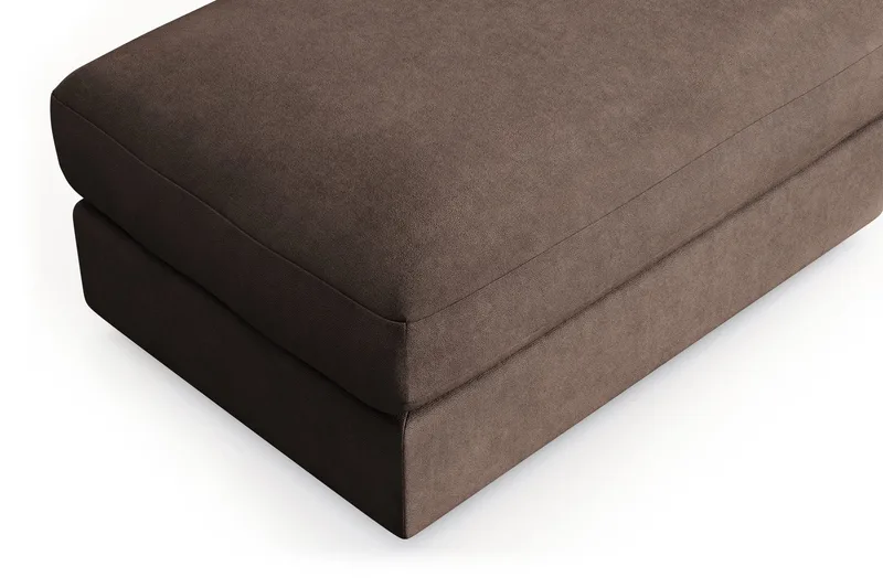 Arken Lyx Suorakulmainen Rahi Kankaasta - Ruskea - Huonekalut - Tuoli & nojatuoli - Jakkara & jalkarahi - Rahi