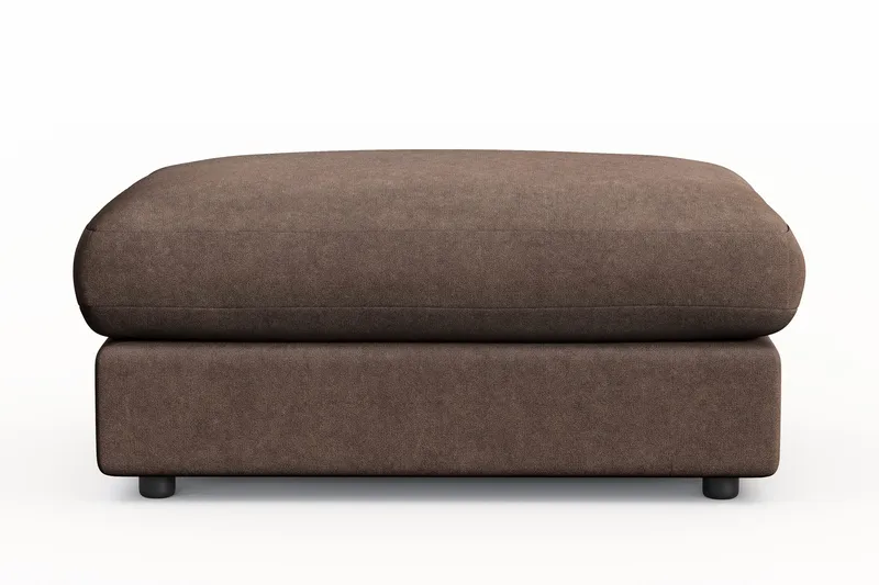 Arken Lyx Suorakulmainen Rahi Kankaasta - Ruskea - Huonekalut - Tuoli & nojatuoli - Jakkara & jalkarahi - Rahi