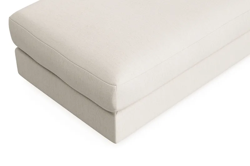 Arken Lyx Suorakulmainen Rahi Kankaasta - Vaalea beige - Huonekalut - Tuoli & nojatuoli - Jakkara & jalkarahi - Rahi