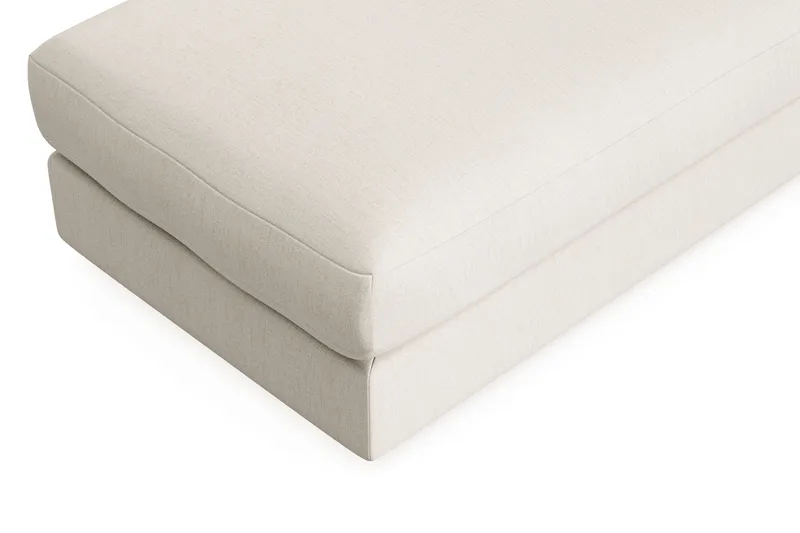 Arken Lyx Suorakulmainen Rahi Kankaasta - Vaalea beige - Huonekalut - Tuoli & nojatuoli - Jakkara & jalkarahi - Rahi