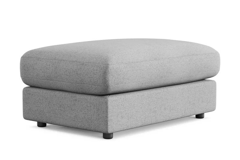 Arken Lyx Suorakulmainen Rahi Kankaasta - Vaaleanharmaa - Huonekalut - Tuoli & nojatuoli - Jakkara & jalkarahi - Rahi