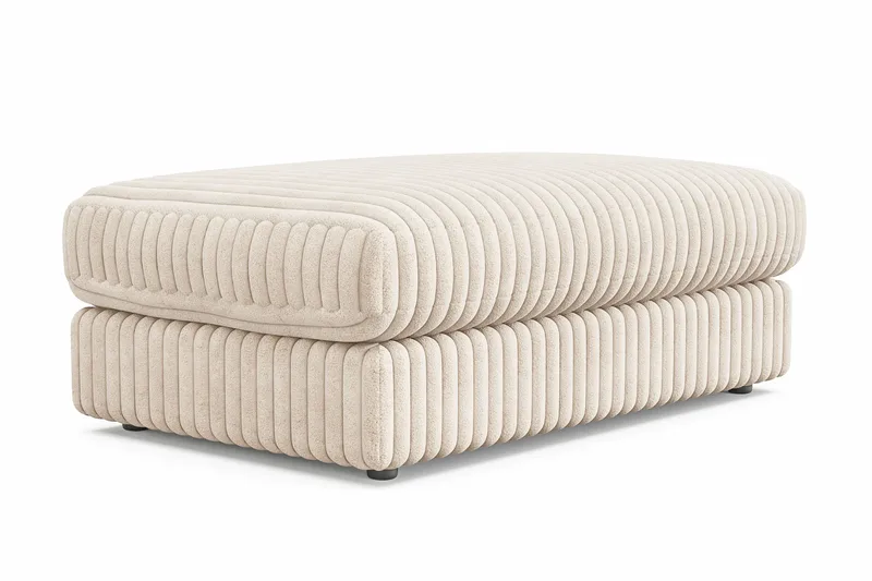 Arken Lyx Suorakulmainen Rahi Manchester - Beige - Huonekalut - Tuoli & nojatuoli - Jakkara & jalkarahi - Rahi