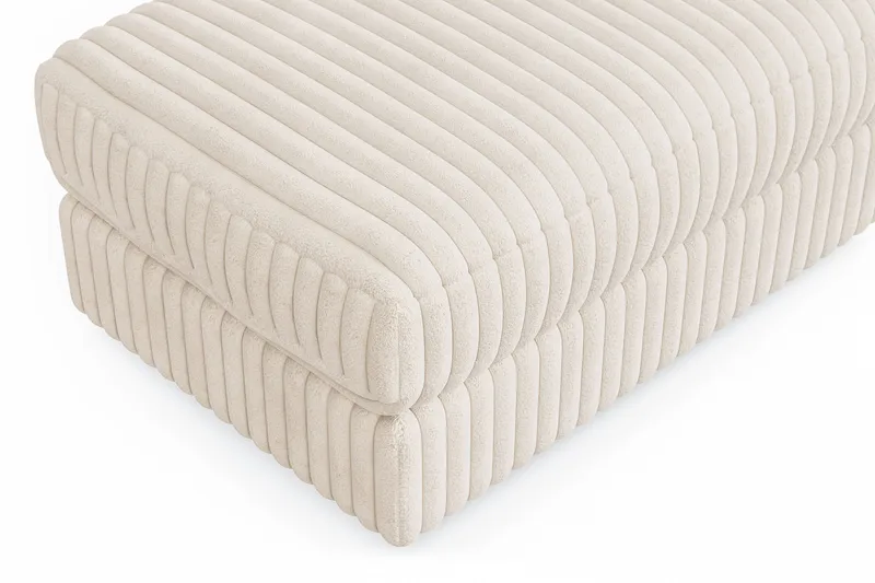 Arken Lyx Suorakulmainen Rahi Manchester - Beige - Huonekalut - Tuoli & nojatuoli - Jakkara & jalkarahi - Rahi