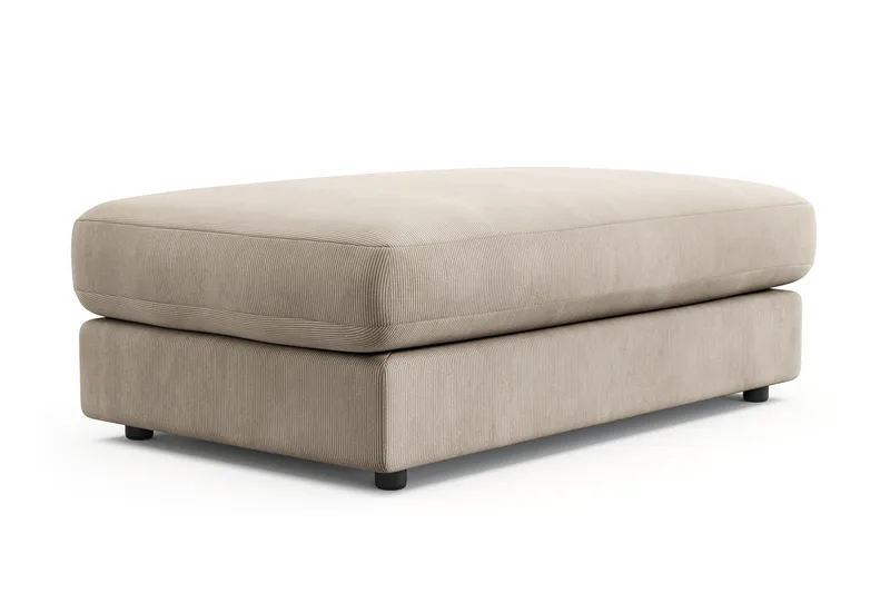 Arken Lyx Suorakulmainen Rahi Manchester - Greige - Huonekalut - Tuoli & nojatuoli - Jakkara & jalkarahi - Rahi