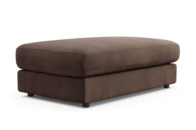Arken Lyx Suorakulmainen Rahi Manchester - Ruskea - Huonekalut - Tuoli & nojatuoli - Jakkara & jalkarahi - Rahi