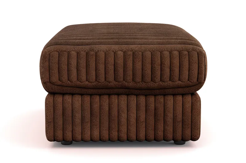 Arken Lyx Suorakulmainen Rahi Manchester - Tummanruskea - Huonekalut - Tuoli & nojatuoli - Jakkara & jalkarahi - Rahi