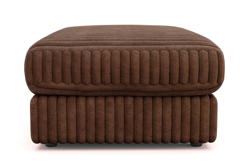 Arken Lyx Suorakulmainen Rahi Manchester - Tummanruskea - Huonekalut - Tuoli & nojatuoli - Jakkara & jalkarahi - Rahi