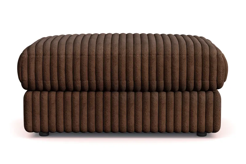 Arken Lyx Suorakulmainen Rahi Manchester - Tummanruskea - Huonekalut - Tuoli & nojatuoli - Jakkara & jalkarahi - Rahi