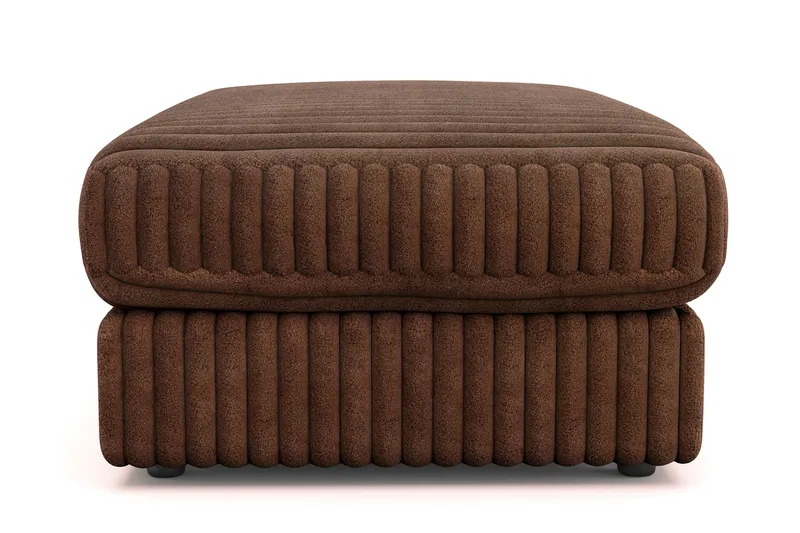 Arken Lyx Suorakulmainen Rahi Manchester - Tummanruskea - Huonekalut - Tuoli & nojatuoli - Jakkara & jalkarahi - Rahi