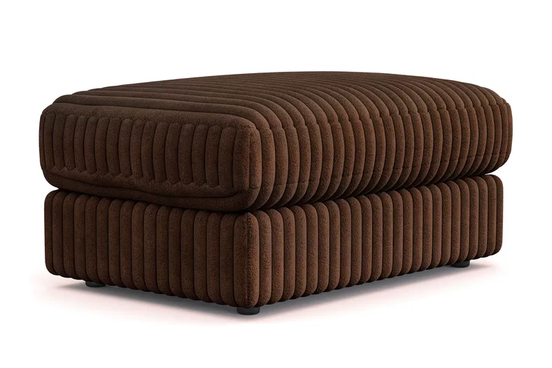 Arken Lyx Suorakulmainen Rahi Manchester - Tummanruskea - Huonekalut - Tuoli & nojatuoli - Jakkara & jalkarahi - Rahi