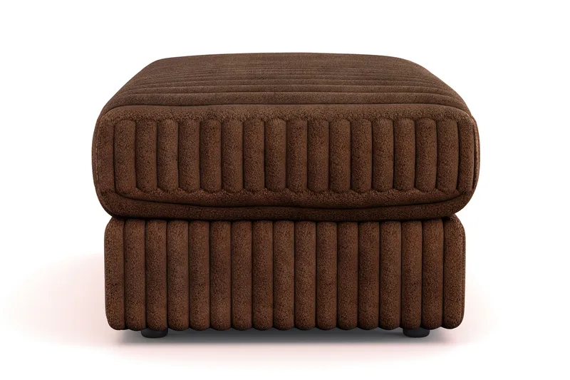 Arken Lyx Suorakulmainen Rahi Manchester - Tummanruskea - Huonekalut - Tuoli & nojatuoli - Jakkara & jalkarahi - Rahi