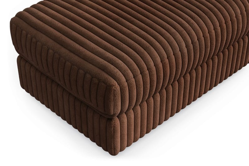 Arken Lyx Suorakulmainen Rahi Manchester - Tummanruskea - Huonekalut - Tuoli & nojatuoli - Jakkara & jalkarahi - Rahi