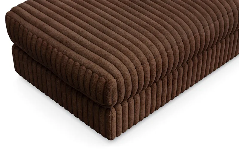 Arken Lyx Suorakulmainen Rahi Manchester - Tummanruskea - Huonekalut - Tuoli & nojatuoli - Jakkara & jalkarahi - Rahi