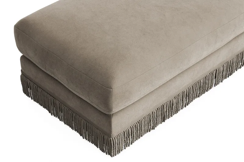 Arken Lyx Suorakulmainen Rahi Sametista - Beige - Huonekalut - Tuoli & nojatuoli - Jakkara & jalkarahi - Rahi