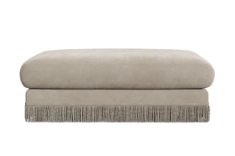 Arken Lyx Suorakulmainen Rahi Sametista - Beige - Huonekalut - Tuoli & nojatuoli - Jakkara & jalkarahi - Rahi