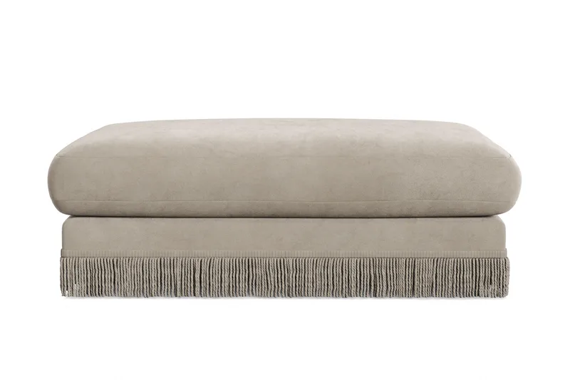 Arken Lyx Suorakulmainen Rahi Sametista - Beige - Huonekalut - Tuoli & nojatuoli - Jakkara & jalkarahi - Rahi