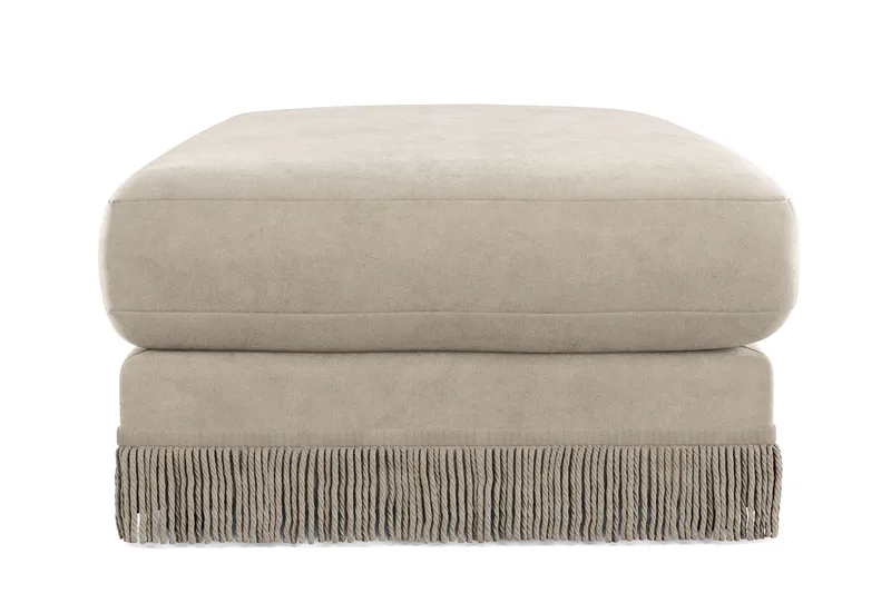 Arken Lyx Suorakulmainen Rahi Sametista - Beige - Huonekalut - Tuoli & nojatuoli - Jakkara & jalkarahi - Rahi