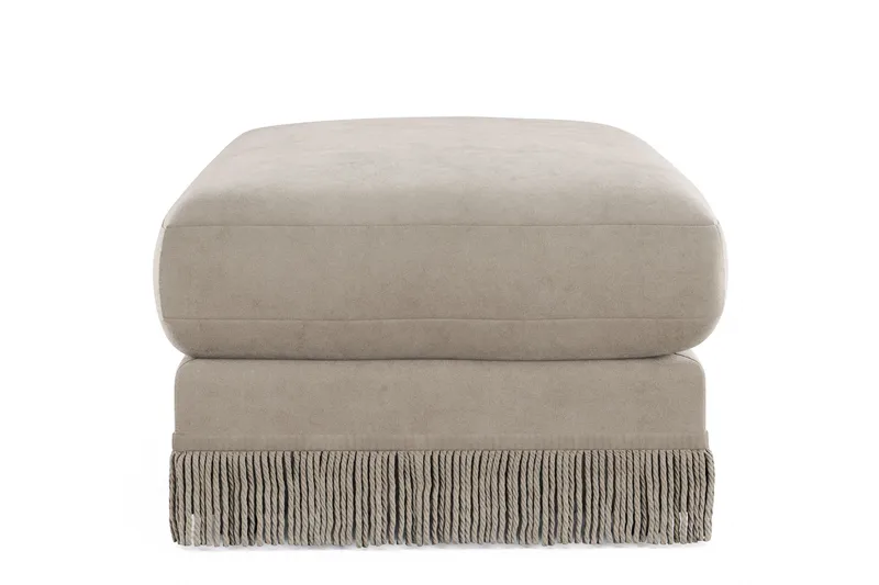 Arken Lyx Suorakulmainen Rahi Sametista - Beige - Huonekalut - Tuoli & nojatuoli - Jakkara & jalkarahi - Rahi