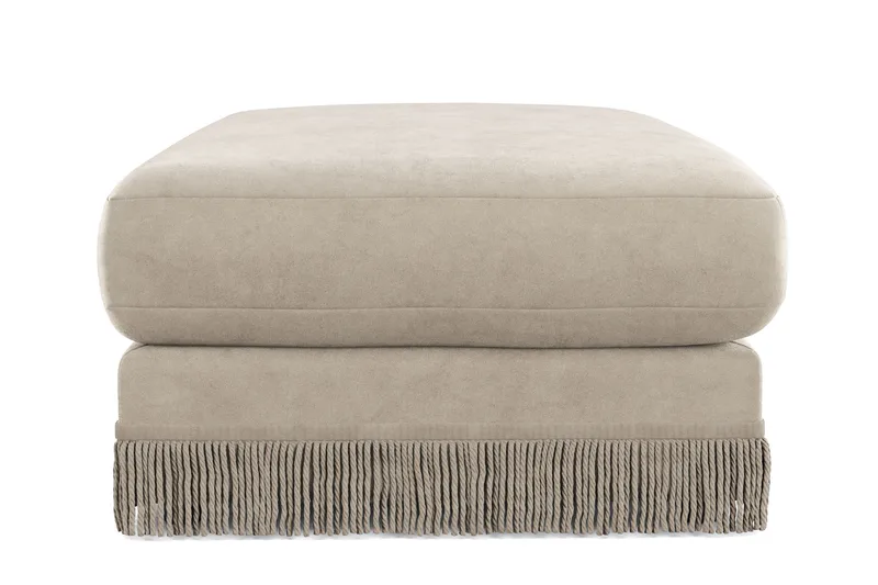 Arken Lyx Suorakulmainen Rahi Sametista - Beige - Huonekalut - Tuoli & nojatuoli - Jakkara & jalkarahi - Rahi