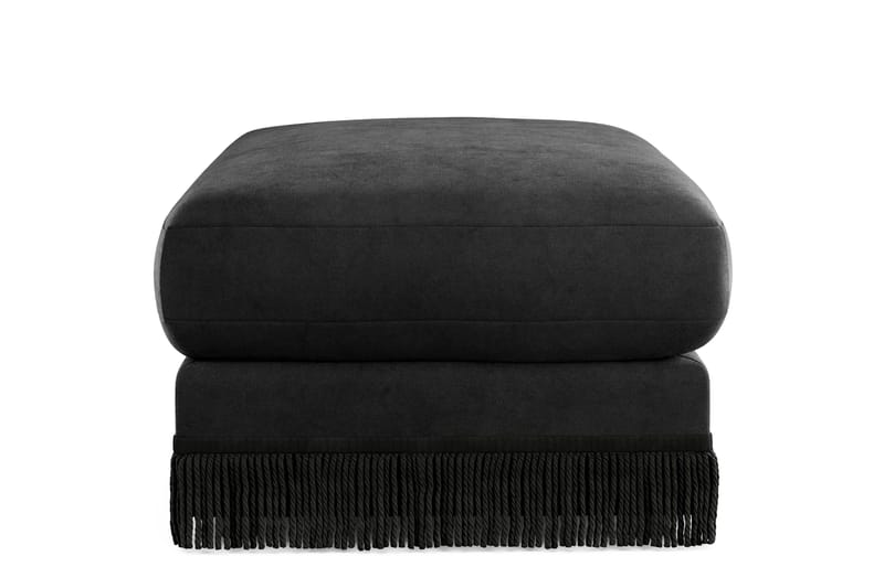 Arken Lyx Suorakulmainen Rahi Sametista - Musta - Huonekalut - Tuoli & nojatuoli - Jakkara & jalkarahi - Rahi