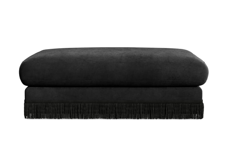 Arken Lyx Suorakulmainen Rahi Sametista - Musta - Huonekalut - Tuoli & nojatuoli - Jakkara & jalkarahi - Rahi