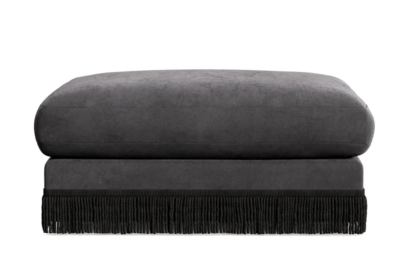 Arken Lyx Suorakulmainen Rahi Sametista, Tummanharmaa