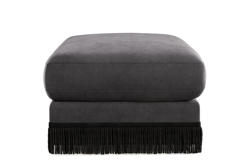 Arken Lyx Suorakulmainen Rahi Sametista - Tummanharmaa - Huonekalut - Tuoli & nojatuoli - Jakkara & jalkarahi - Rahi