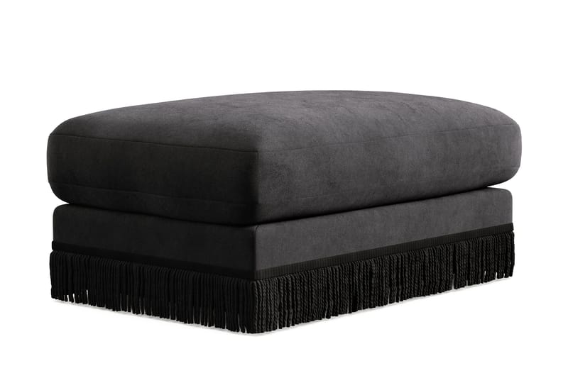 Arken Lyx Suorakulmainen Rahi Sametista - Tummanharmaa - Huonekalut - Tuoli & nojatuoli - Jakkara & jalkarahi - Rahi