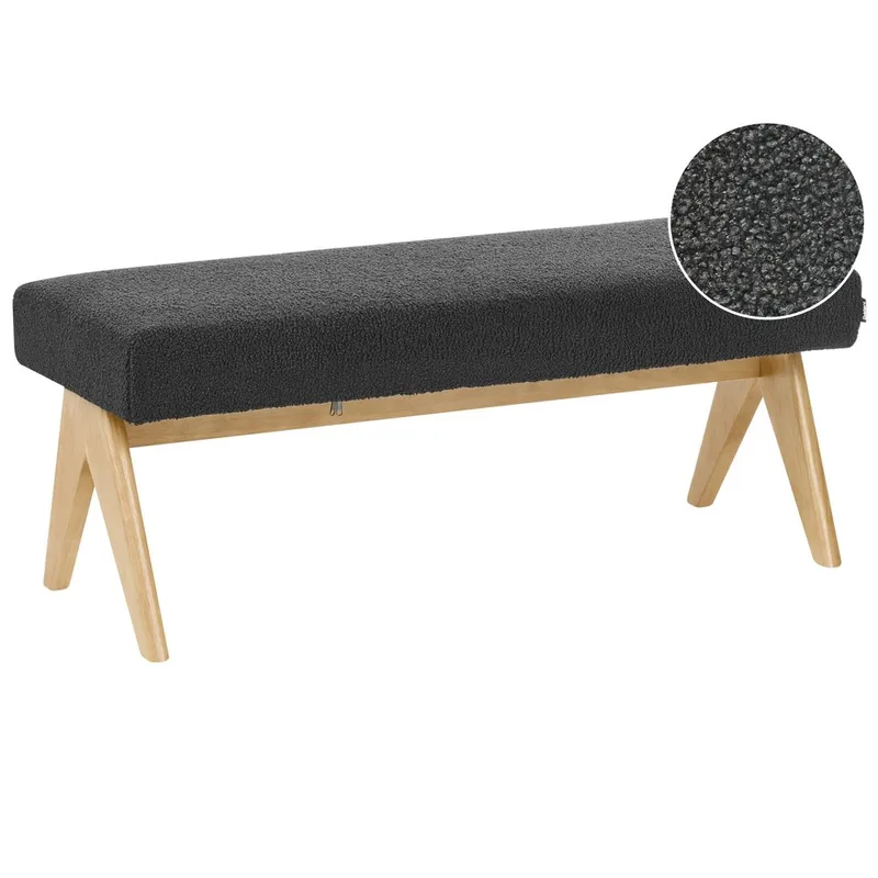 Bäddfotpall Svart