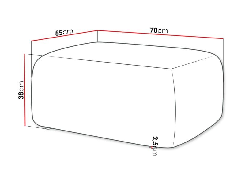 Barile Rahi 70 cm - Ruskea - Huonekalut - Tuoli & nojatuoli - Jakkara & jalkarahi - Rahi