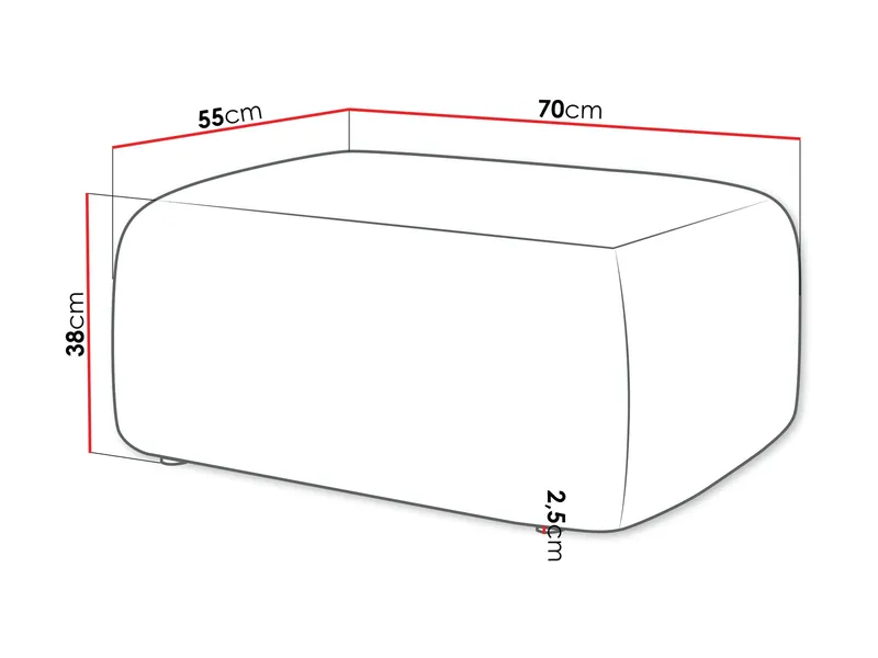 Barile Rahi 70 cm - Ruskea - Huonekalut - Tuoli & nojatuoli - Jakkara & jalkarahi - Rahi