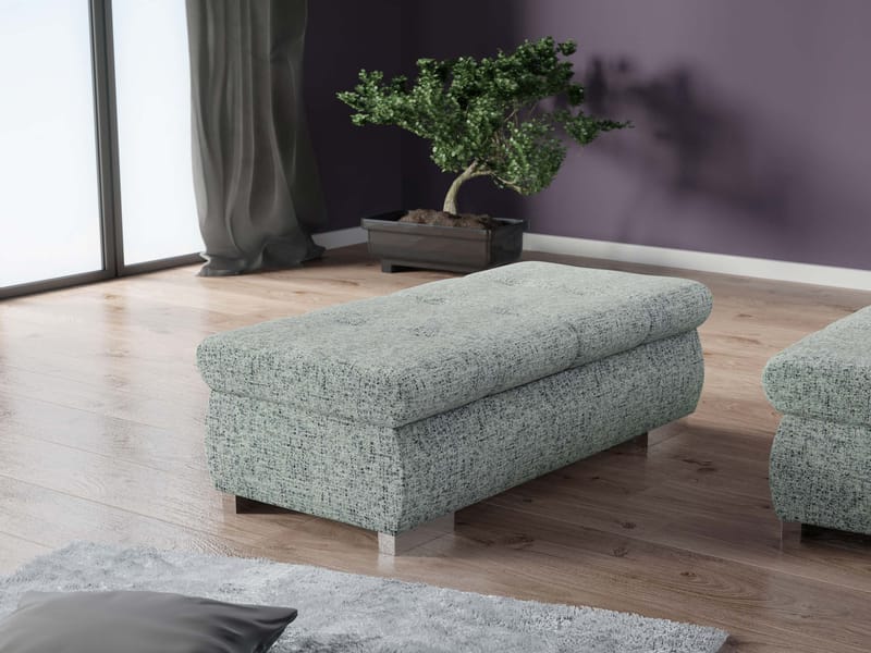 Cerys Rahi 120 cm - Harmaa - Huonekalut - Tuoli & nojatuoli - Jakkara & jalkarahi - Rahi