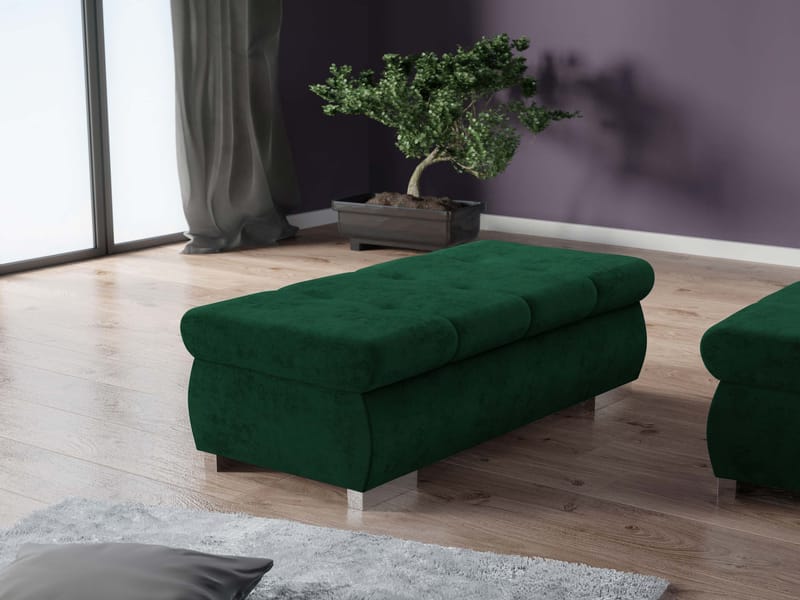 Cerys Rahi 120 cm - Vihreä - Huonekalut - Tuoli & nojatuoli - Jakkara & jalkarahi - Rahi