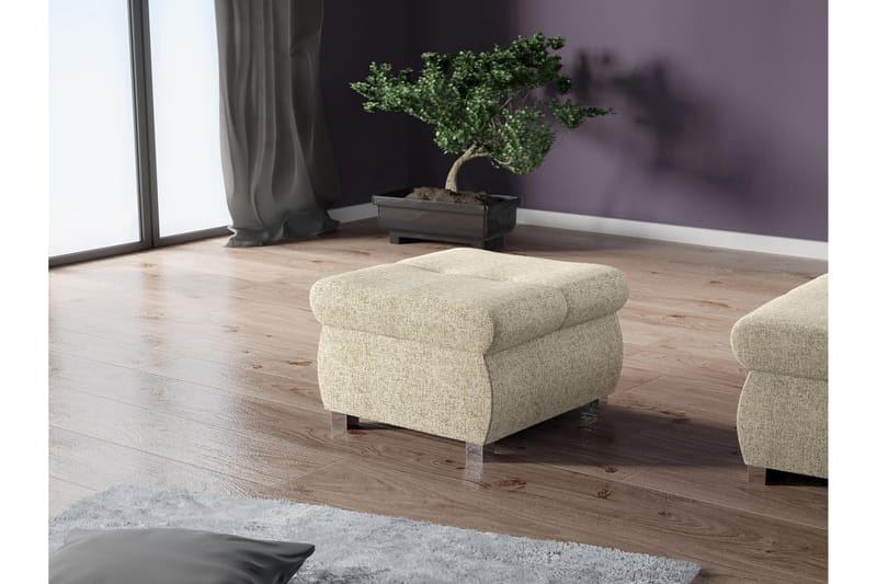 Cerys Rahi 60 cm - Beige - Huonekalut - Tuoli & nojatuoli - Jakkara & jalkarahi - Rahi